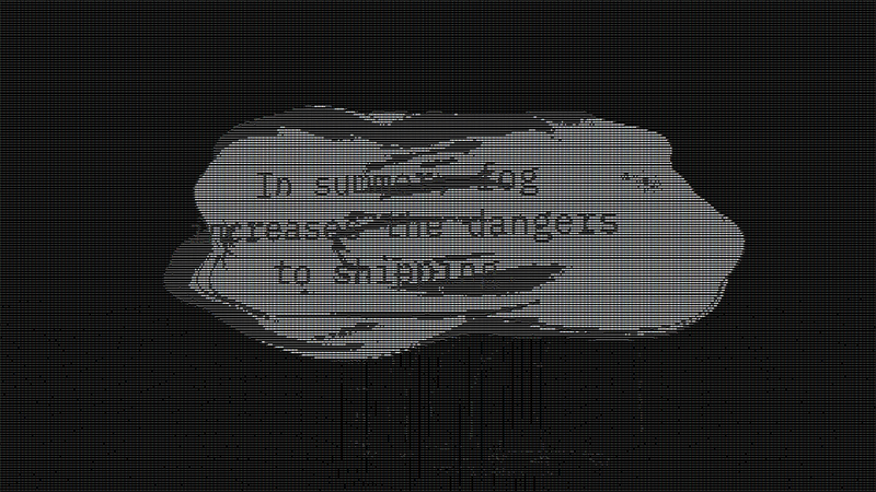 black and white ASCII image of fog